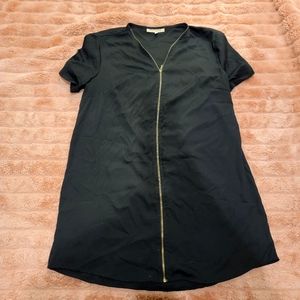 Black Zipper Dress